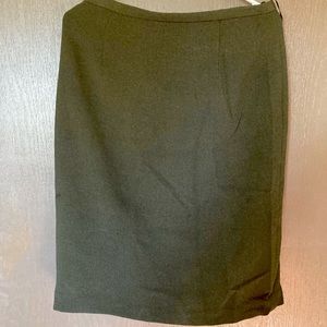 AnnTaylor straight olive green pencil skirt size 10